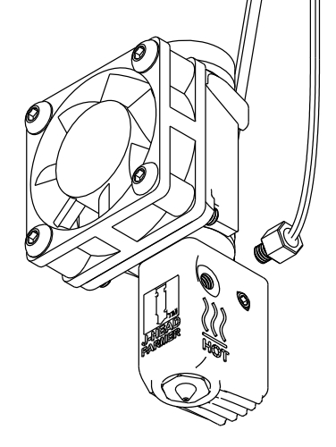 Hotend - J-Head Farmer hotend screw in m3 thermistor
