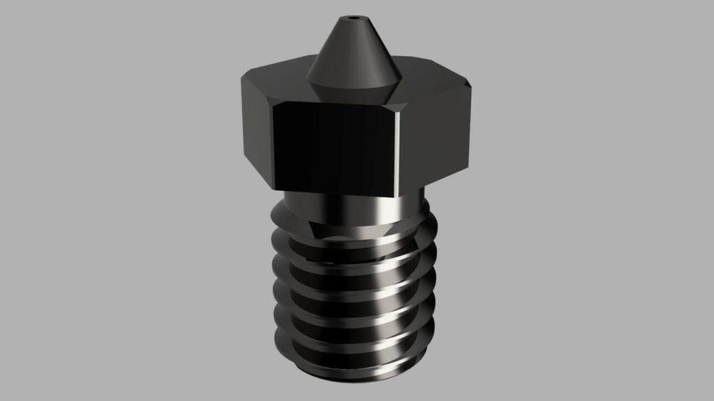 Hotend - render carbide nozzle