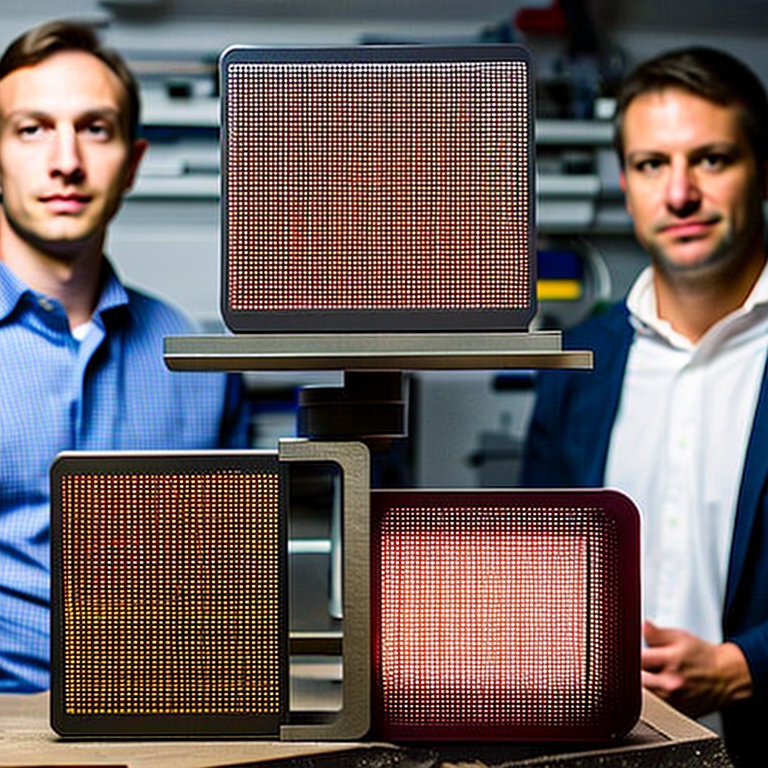 two inventors with a 3d printed speakers